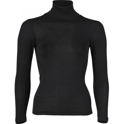 Engel Дамско копринено термобельо Engel Women's Long-Sleeved Roll Neck Silk base layer - Black - размер 42/44 (EU) (114-1947-0314)