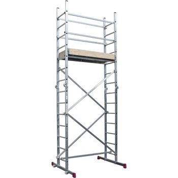 KRAUSE Алуминиево мобилно скеле krause corda 3 в 1 до 4.85 метра работна височина (14916273)