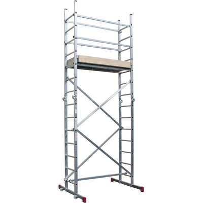 KRAUSE Алуминиево мобилно скеле krause corda 3 в 1 до 4.85 метра работна височина (14916273)