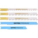 Extol Premium Listy do priamočiarej píly, sada 5ks, 5 typov, univerzálne upínanie, 8805600