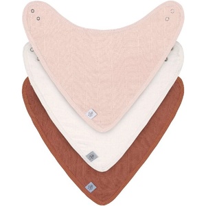 Lassig Лигавник-бандана Lassig - Muslin, 3 броя, Powder Pink (4042183427683) - baby