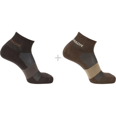 Salomon Evasion Ankle 2-Pack hnedá