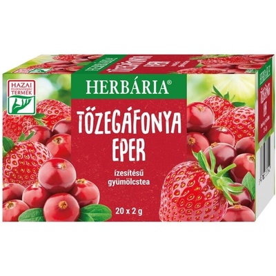 Herbária Ovocný čaj s príchuťou jahody a brusnice porciovaný 20 ks