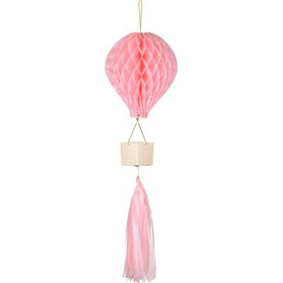 PartyDeco HoneycombLetající balón RŮŽOVÝ