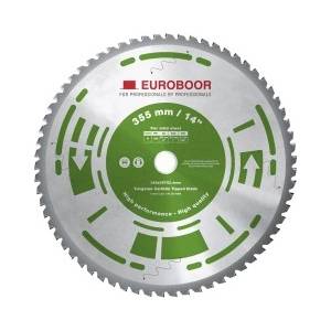 Euroboor Циркулярен диск 355 mm (25.4) 66T (x2.4) за стомана и алуминий (1308)