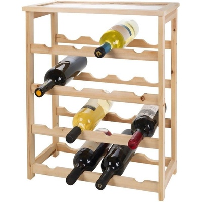 Edco Stojan na víno dřevěný 16 lahví – Zboží Dáma