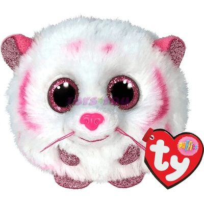 TY Puffies TABORrůžovobílý tygr 10 cm