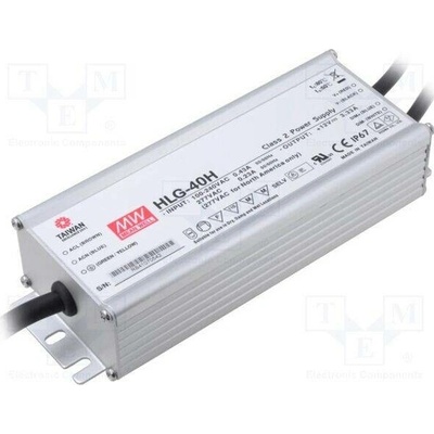 MEAN WELL HLG-40H-24B Napájecí zdroj: spínaný; LED; 40,08W; 24VDC; 1,67A; 90÷305VAC; IP67