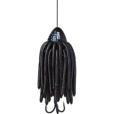 Madcat Chobotnička Worm Teaser Sinking 1,0 mm 220 lb 35 cm Black 200 g