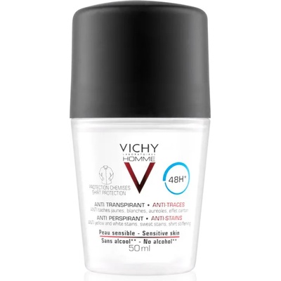 Vichy Homme Deodorant антиперспирант срещу бели и жълти петна 48 часа 50ml