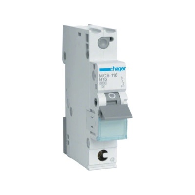 Hager 16C/1 MCS116 6kA