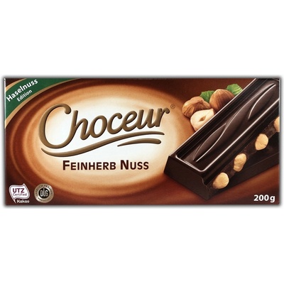 Choceur Hořká s lískovými oříšky 200 g