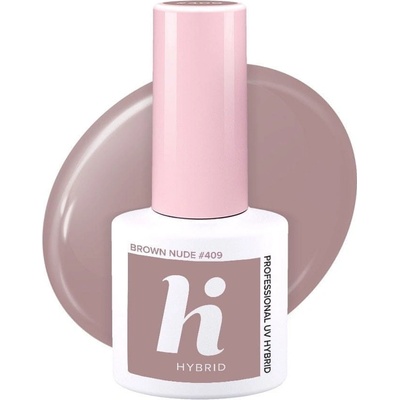 HI Hybrid Hybridní lak 409 Brown Nude 5 ml