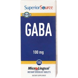 SuperiorSource GABA 100 mg [100 Подезични таблетки ]