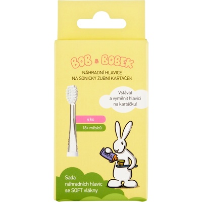 Bob a Bobek Накрайници за електрическа четка за зъби Bob and Bobek (4 бр. /кутия) 18+