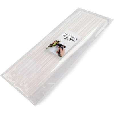 Tavné lepidlo Ø7 mm délka 25 cm nežloutnoucí - transparent (10 ks)