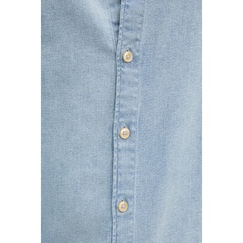 Lindbergh Дънкова риза Lindbergh мъжка в синьо със стандартна кройка с класическа яка 30-203652 (30.203652.FADED.BLUE)