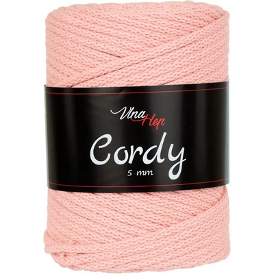 Vlna-hep Cordy šňůry 5mm - 8011 meruňková