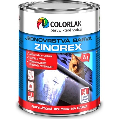Colorlak Zinorex S 2211 3,5L RAL 8012 červená kongo