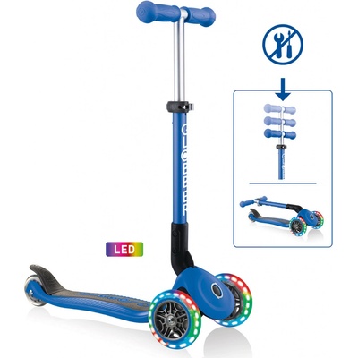 Globber Junior foldable lights tmavo modrá
