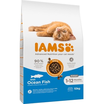 Iams for Vitality Kitten s mořskou rybou 2 x 10 kg