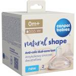 Canpol Биберони за шише Natural Shape, 0м+, 2 бр. H (21/750)