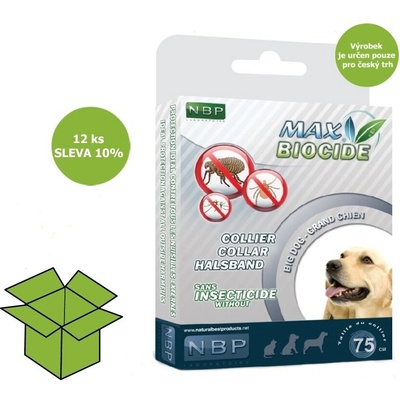 Max Biocide Collar Dog repelentný obojok pes 75 cm 12 ks