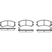 Sada brzdových platničiek kotúčovej brzdy REMSA 0219.02