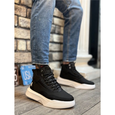 BOA Shoes Мъжки спортни боти с връзки ba0318 - Черни #407104 (407104_Бяло)