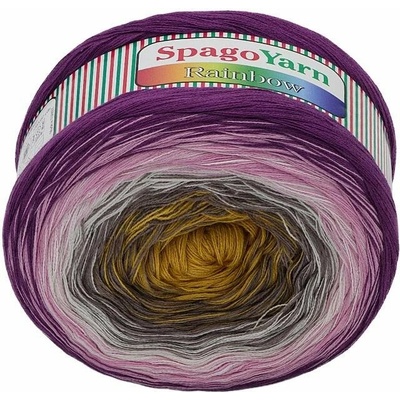 SpagoYarn Rainbow 250 g – 4 ružovo-fialová
