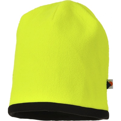 Portwest HA14 Hi-Vis Beanie Obojstranná reflexná čiapka, žltá/žltá/čierna žltá/čierna