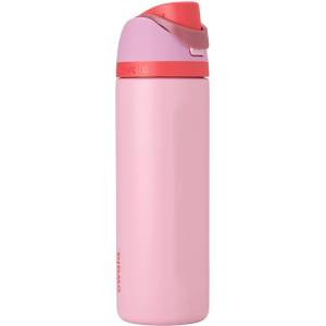 owala FreeSip Insulated Stainless Steel Drinking Bottle with Straw, 710ml - BPA Free, Ideal for Sports, Fitness, Outdoors and Travel, Angle Food Cake - C08141 (C08141)