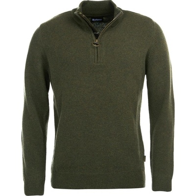 Barbour Holden Half Zip Sweater Olive Marl