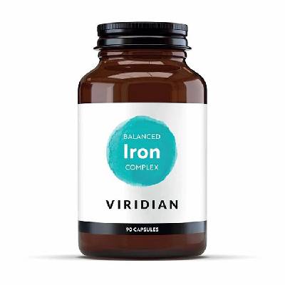 VIRIDIAN NUTRITION Viridian Balanced Iron Complex 90 kapsúl (komplex železa s vitamínmi)