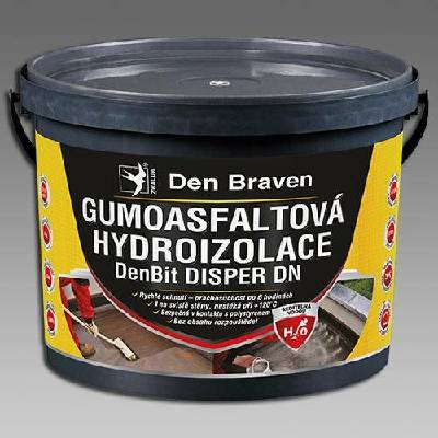 Den Braven Gumoasfaltová hydroizolace DenBit DISPER DN Typ: kbelík, Barva: černá, v balení: 5 kg
