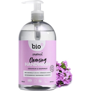 Bio-D dezinfekční tekuté mýdlo na ruce Geránie a Grapefruit 500 ml