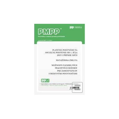 PMPP 12-13/2013 Platenie poistného na sociálne poistenie od 1. júla 2013 v prípade SZČO