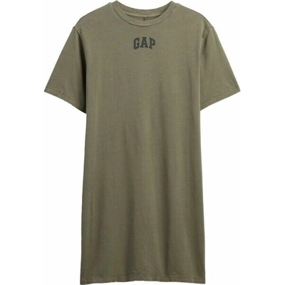 Gap V-FRCH Logo Tee Dress khaki