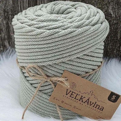 Velká vlna Špagát 5mm Lišejník