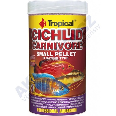 Tropical Cichlid Carnivore Pellet Small 1 l, 360 g