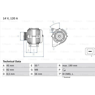 Alternátor BOSCH 0 986 041 740