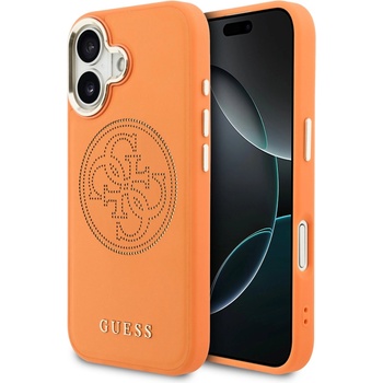 GUESS PU Perforated 4G Logo MagSafe Задна Обвивка за iPhone 17 Orange Guess | Oranzhev | МЪЖЕ | UNI