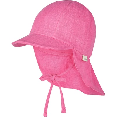 Sterntaler Детска шапка с козирка Sterntaler Kid's Schirmmütze Nacken Uni Cotton Cap - Magenta - размер 51 cm (904-4918-0615)