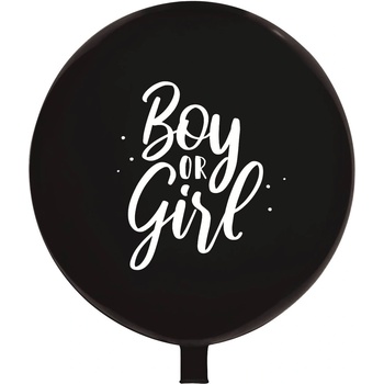 Image 1 of Globos Festival БАЛОН ГИГАНТ 60 СМ ЧЕРЕН boy or girl