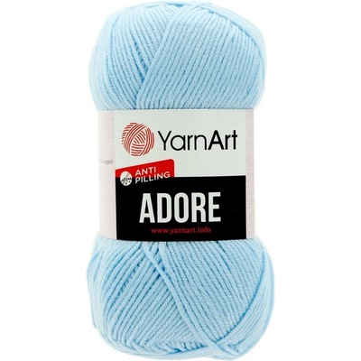 YarnArt Adore 340 svetlá modrá