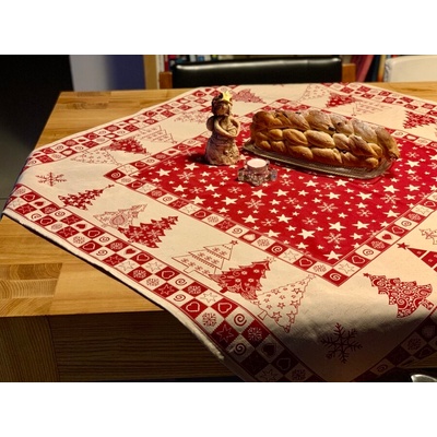 Frau perez textiles Gobelínové ubrusy šály Vánoční Stromek II 140x180 cm