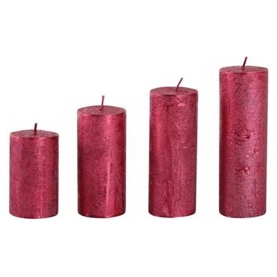 Provence Rustikálna adventná červená 4ks