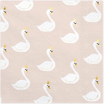 PartyDeco Парти Салфетки - Грациозен Лебед