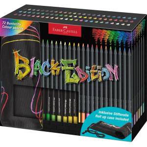 Faber-Castell Комплект триъгълни цветни моливи Faber-Castell Black Edition 72 FC116418 (FC116418)