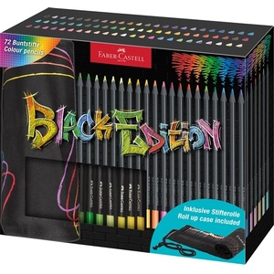 Faber-Castell Комплект триъгълни цветни моливи Faber-Castell Black Edition 72 FC116418 (FC116418)